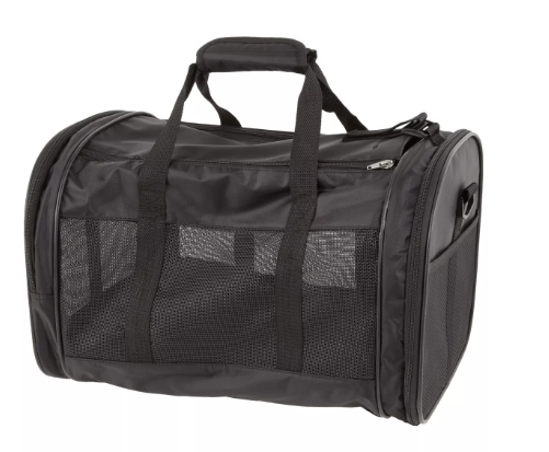 Black Mesh Soft Sided Cat & Dog Carrier - Image 2