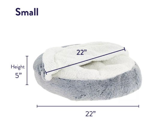 Faux Fur Snuggler Dog Bed - Image 2